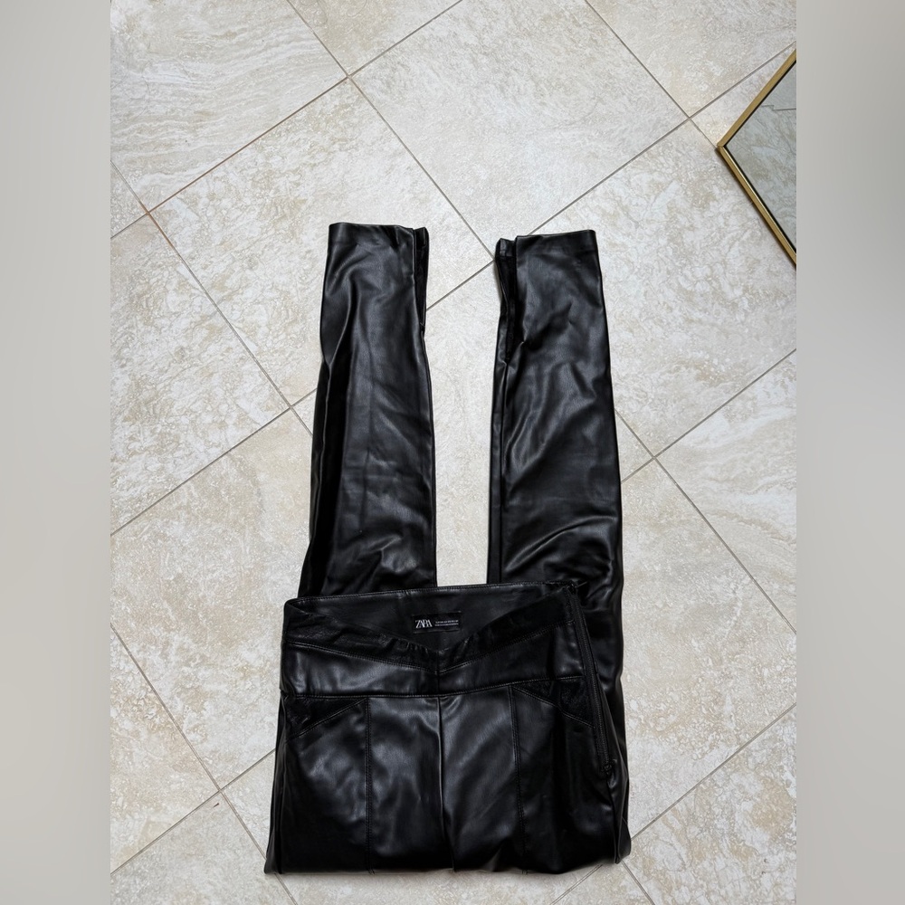 Zara leather pants